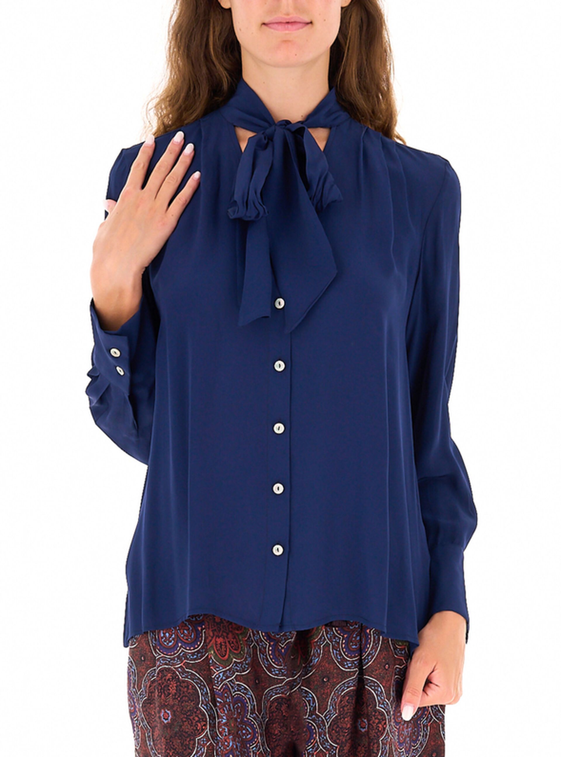Blusa maniche lunghe