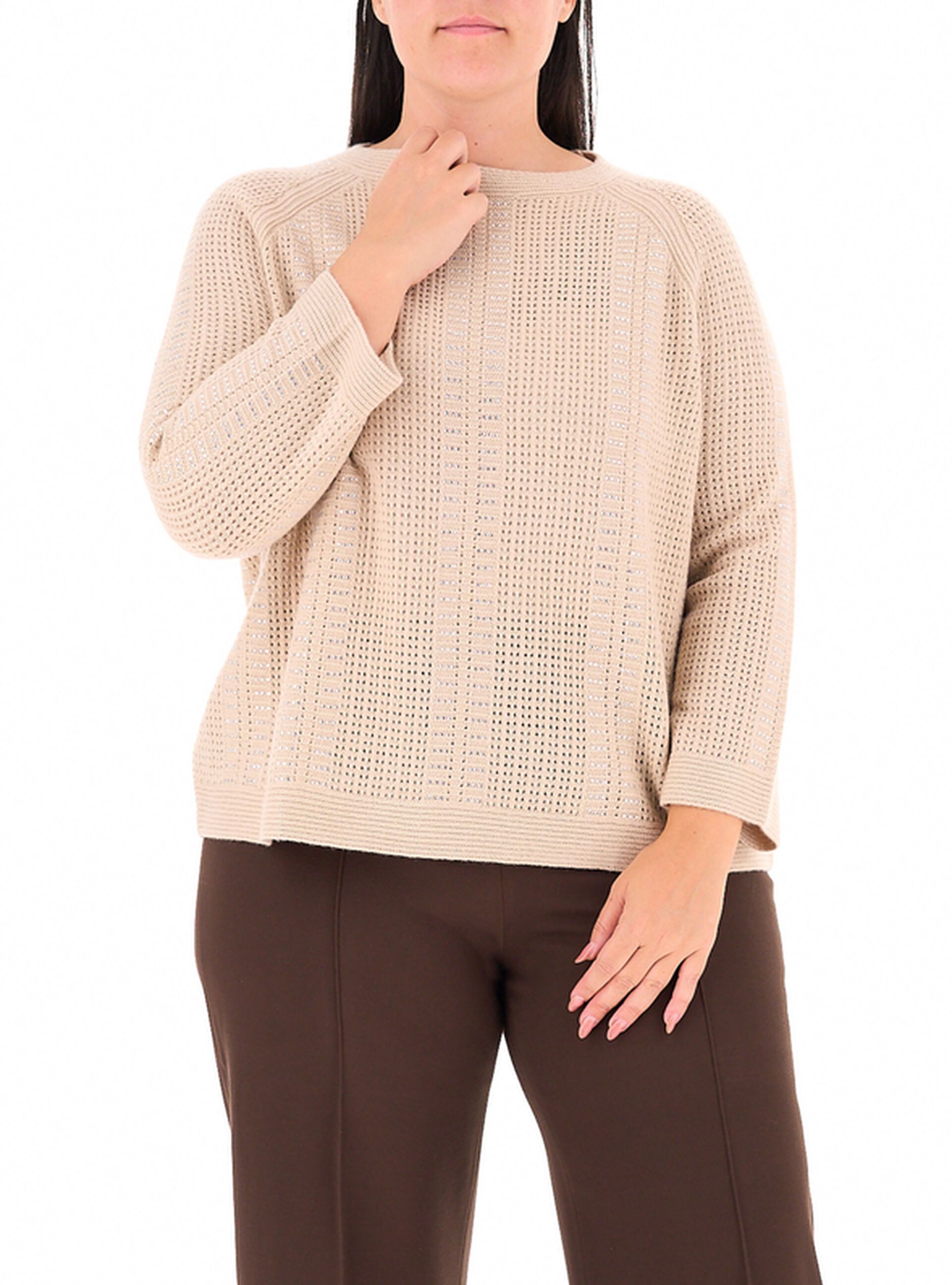 Maglione con strass