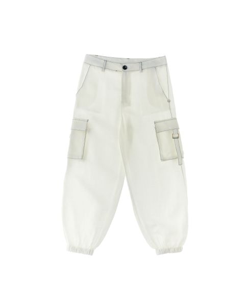 Pantalone cargo viscosa