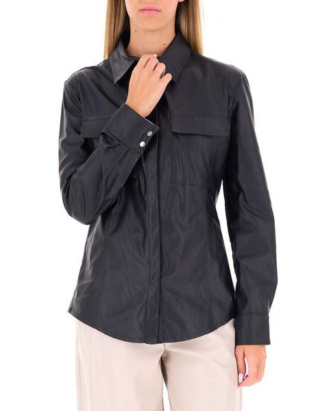 Camicia in similpelle