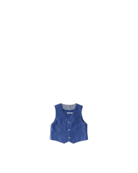 Gilet misto lino