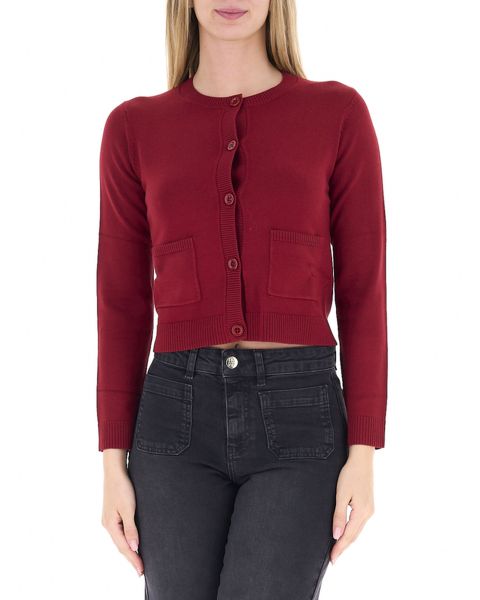 Cardigan girocollo