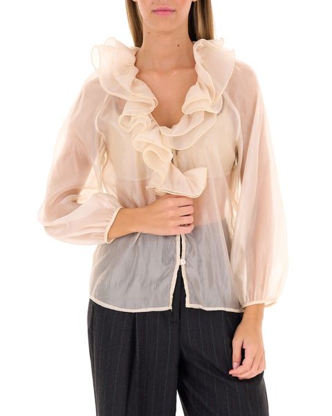 Blusa con volants