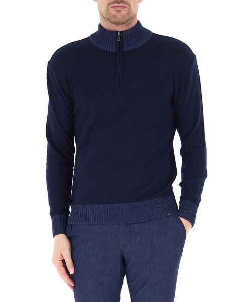 Maglione mezza zip