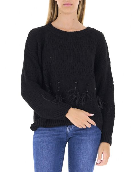 Maglione con piume