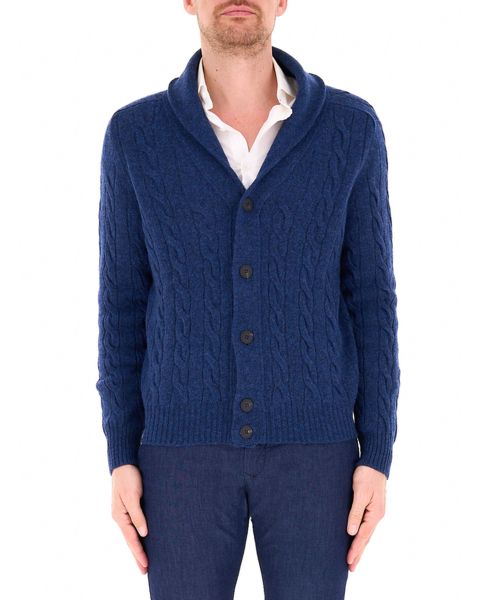 Cardigan con trecce