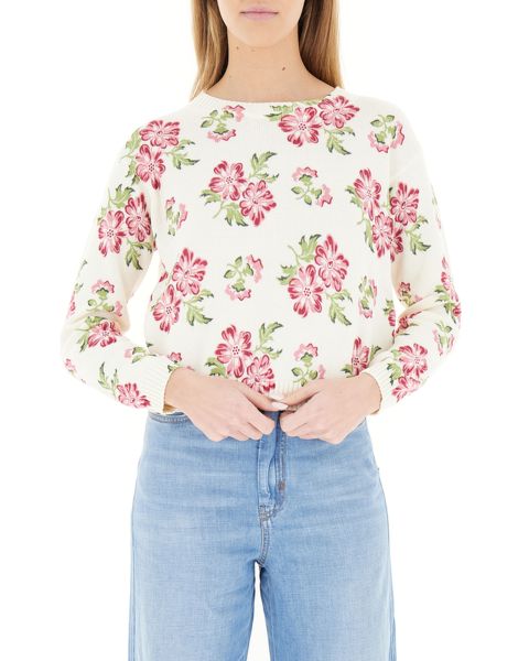 Maglia girocollo cropped