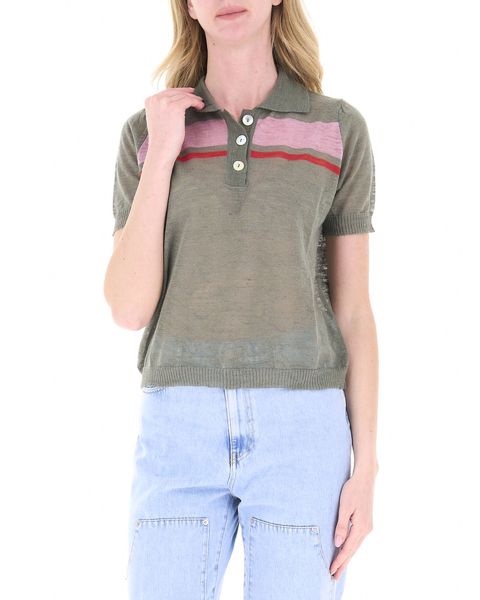 Polo misto lino
