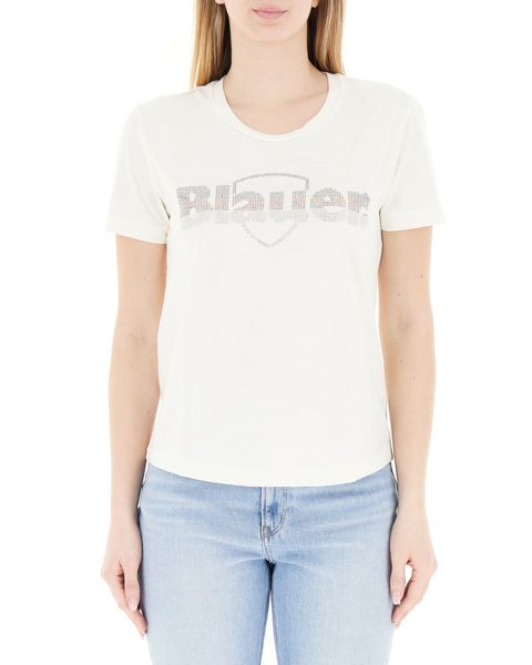 T-shirt con strass