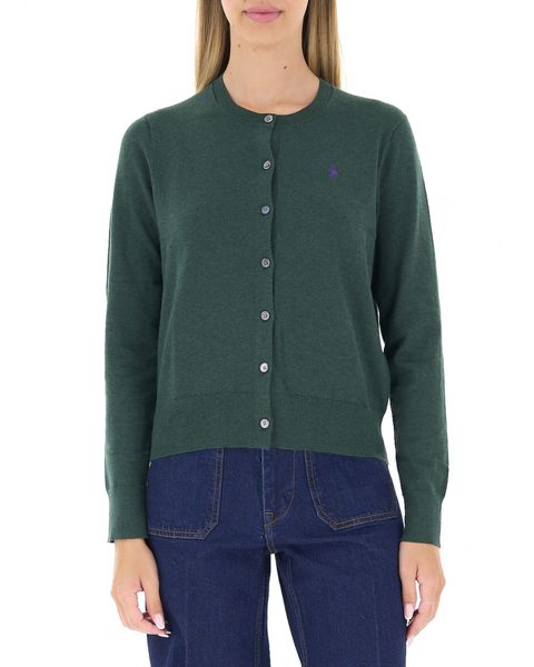 Cardigan girocollo
