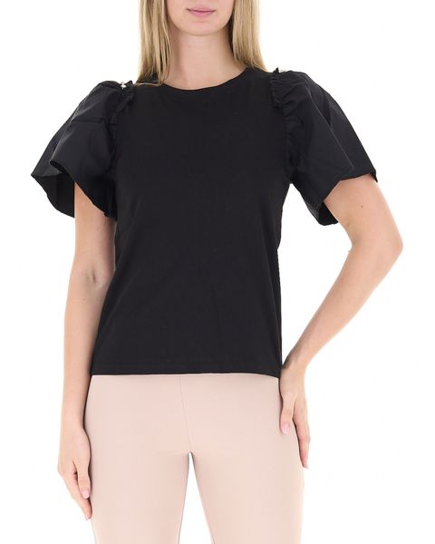 T-shirt con volants