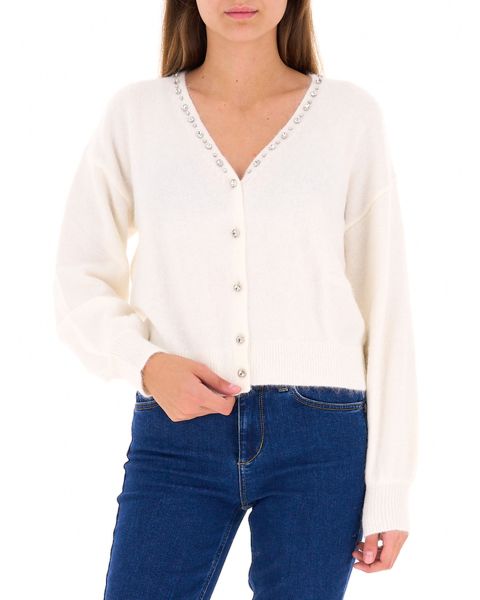Cardigan misto angora