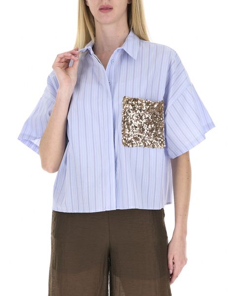 Camicia con paillettes