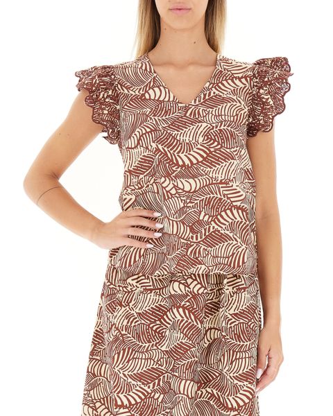 Blusa scollo a V