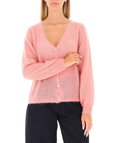Cardigan misto mohair