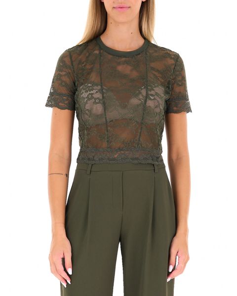 T-shirt in pizzo