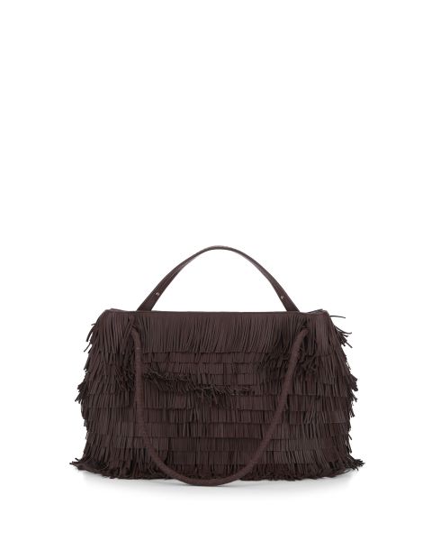 Borsa frange in pelle