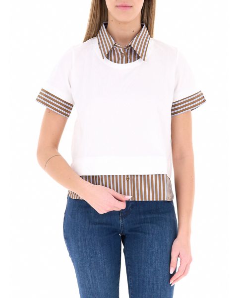 T-shirt con colletto