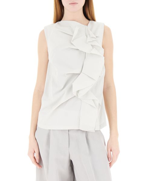 Blusa con drappeggio
