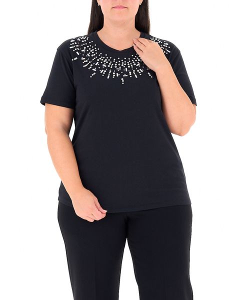 T-shirt con strass
