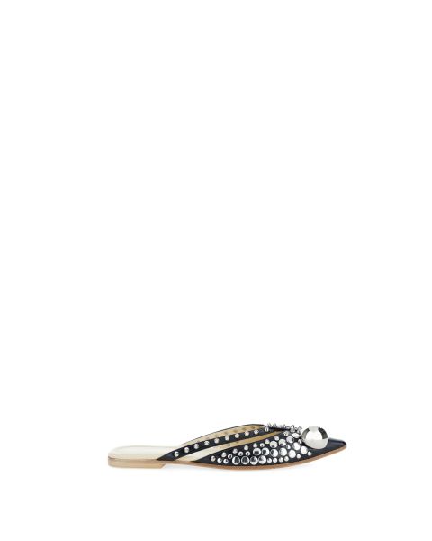 Mules in pelle