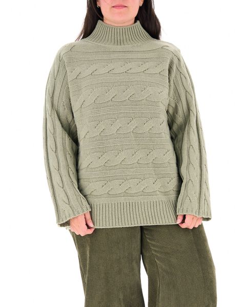 Maglione a trecce