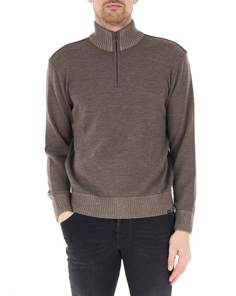 Maglione mezza zip