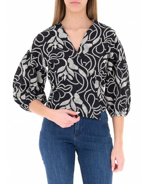 Blusa a portafoglio