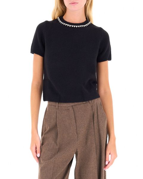 Maglione con strass