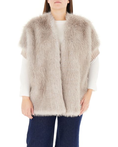 Gilet finta pelliccia
