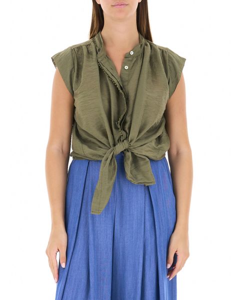 Blusa misto lino