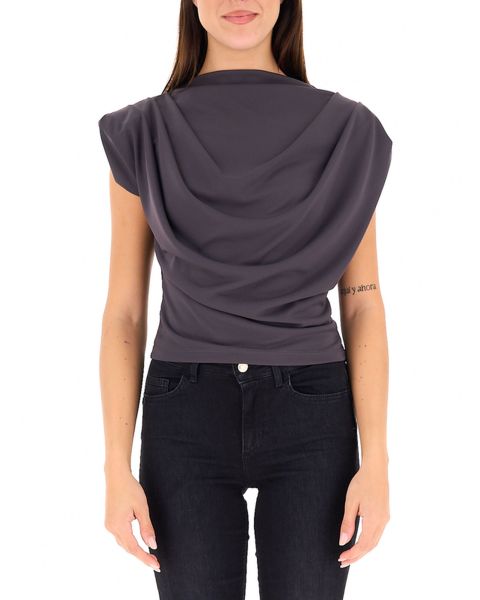 Top con drappeggio