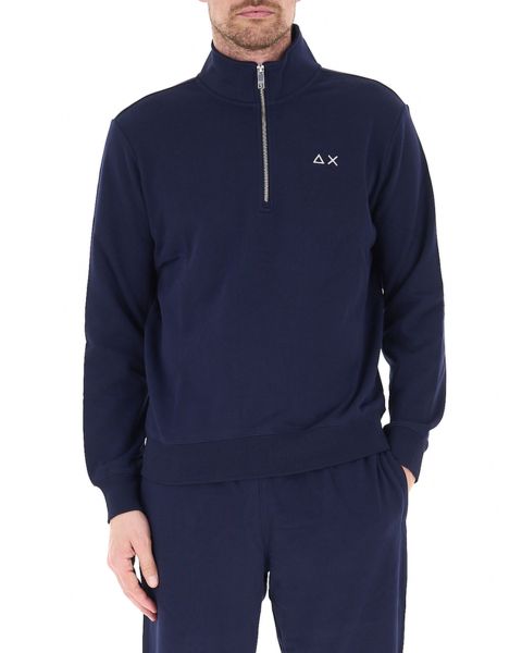 Felpa mezza zip