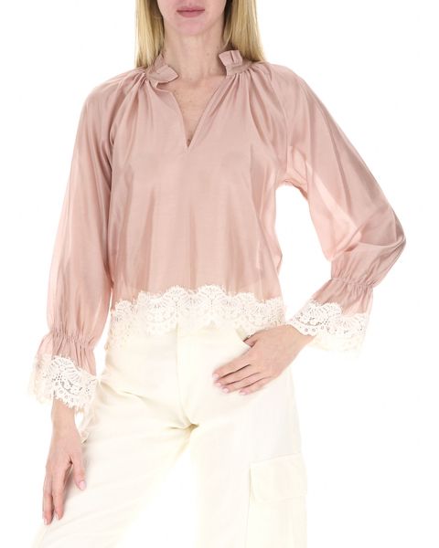 Blusa con pizzo