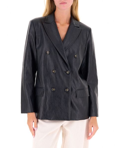 Blazer in similpelle