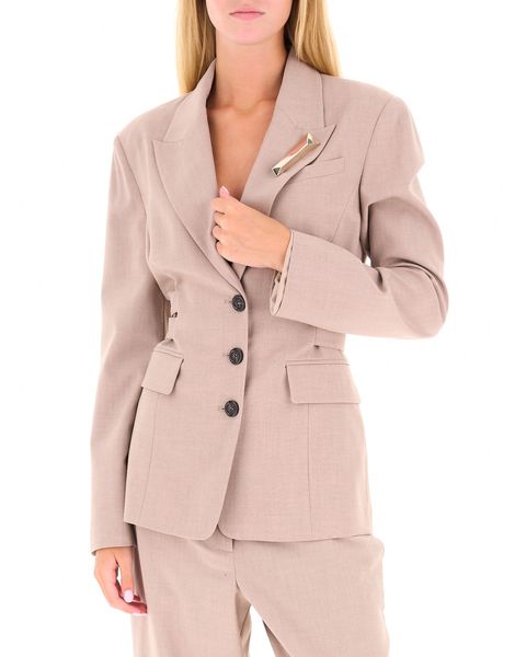 Blazer con spilla