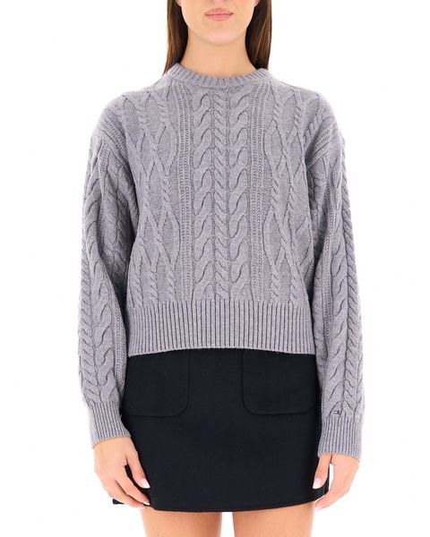 Maglione a trecce