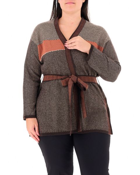 Cardigan con cintura