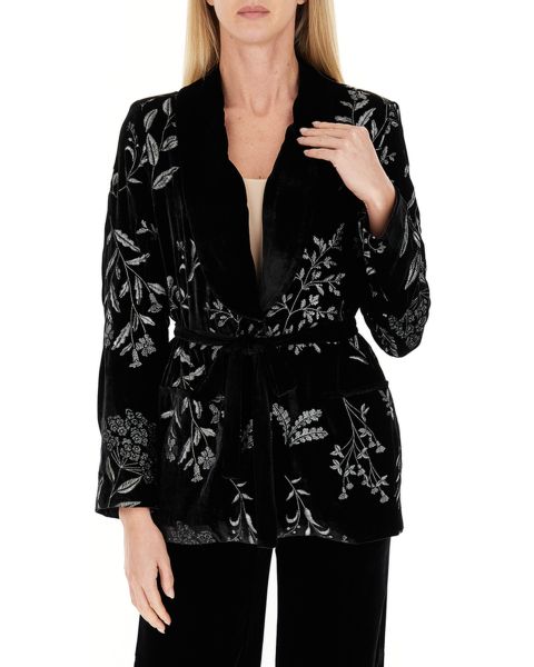 Blazer con velluto