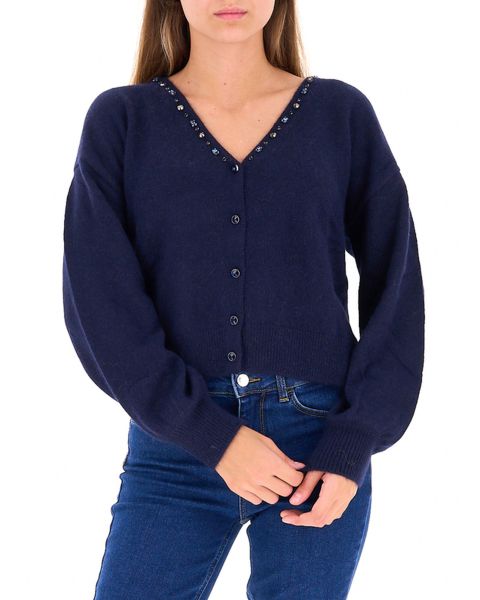 Cardigan misto angora
