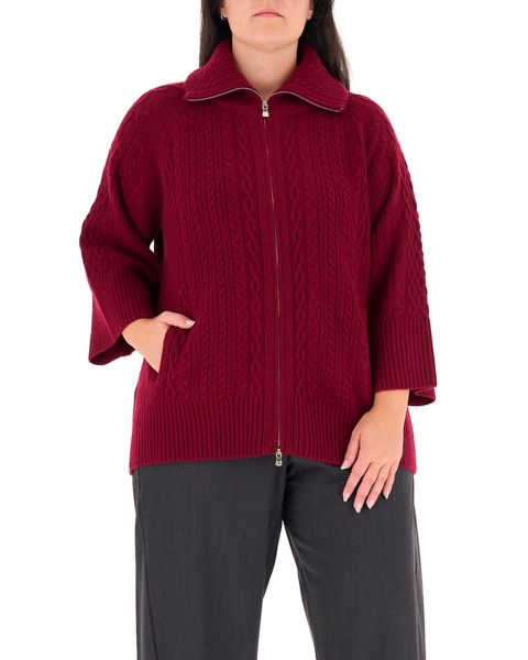Cardigan con zip