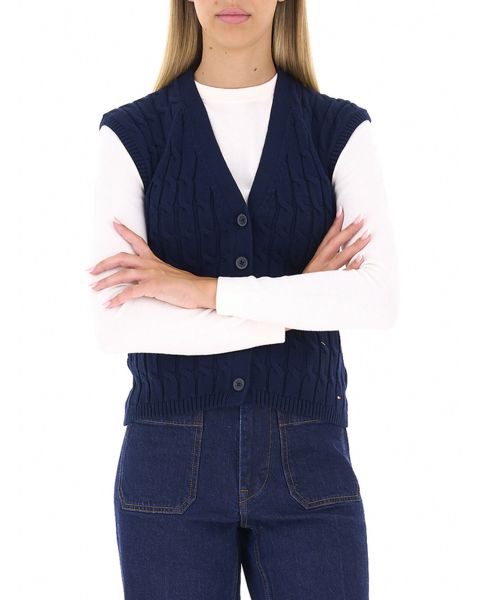 Gilet con trecce