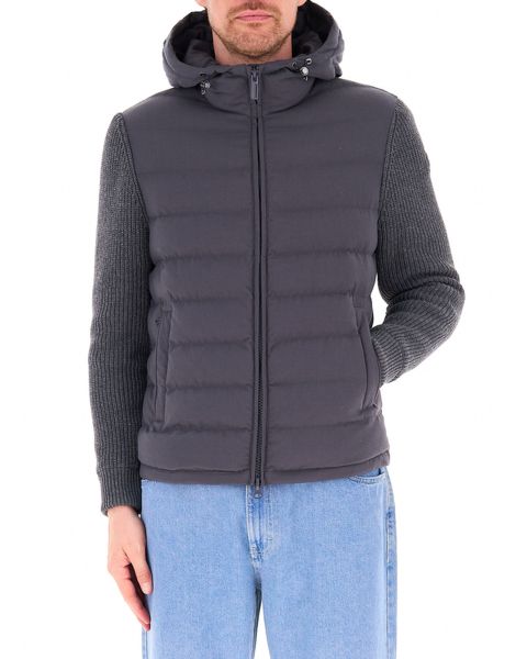 Piumino inserti maglia