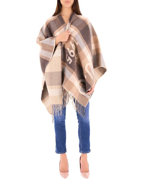 Poncho con frange