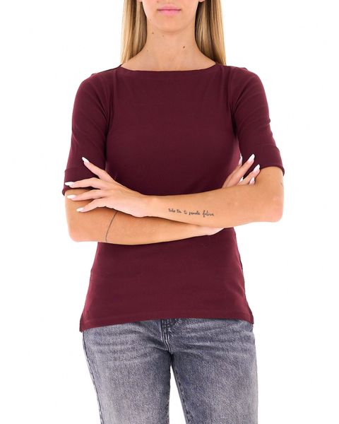 T-shirt scollo a barchetta