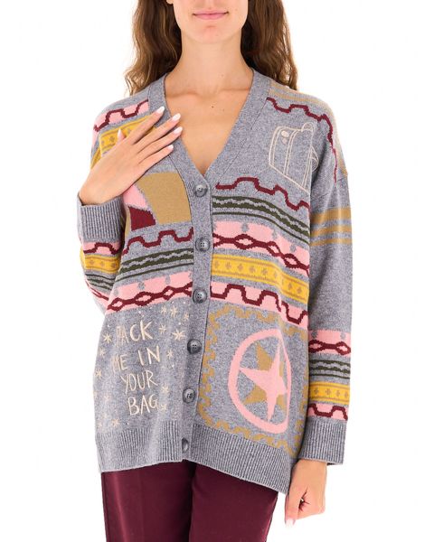 Cardigan con ricami