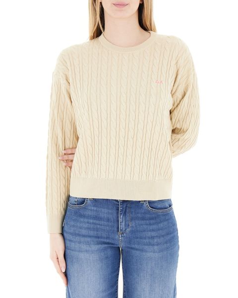 Maglione a trecce