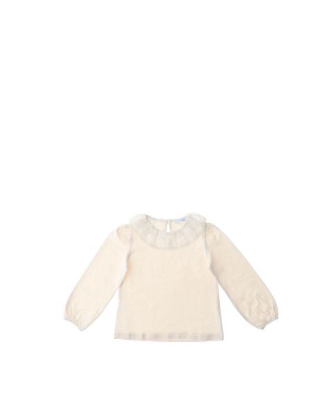 T-shirt con volants