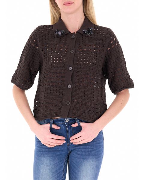 Cardigan traforato
