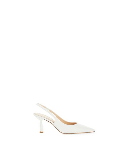 Décolleté slingback pelle